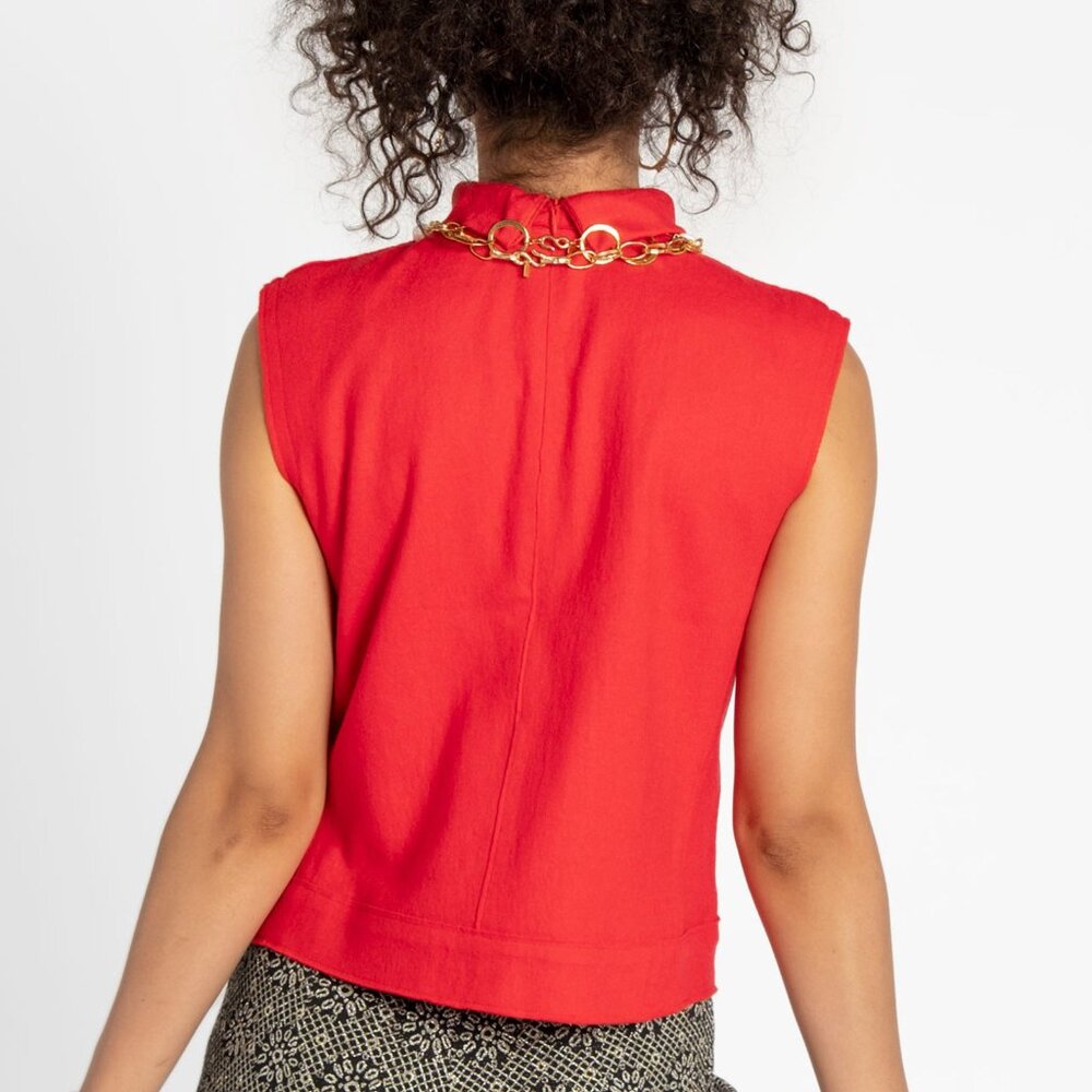 Colette Wool Shell Red - Picture 3 of 4